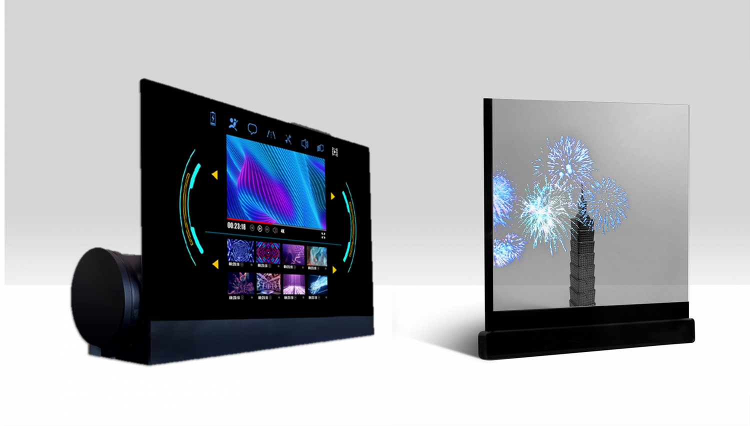 可卷式、折迭性、高透明